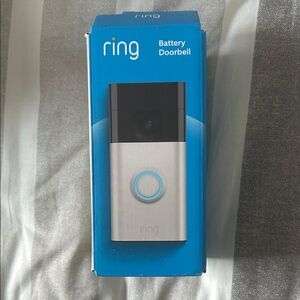 Ring Battery Doorbell in Silver and Black Finish